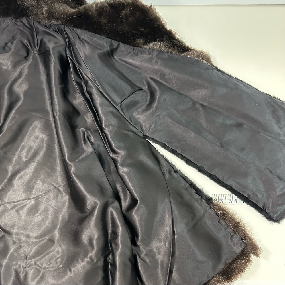 Regina Glenara by Glenoit VTG Black Brown Fur Cape Wrap USA Scalloped Co… - Picture 8 of 15